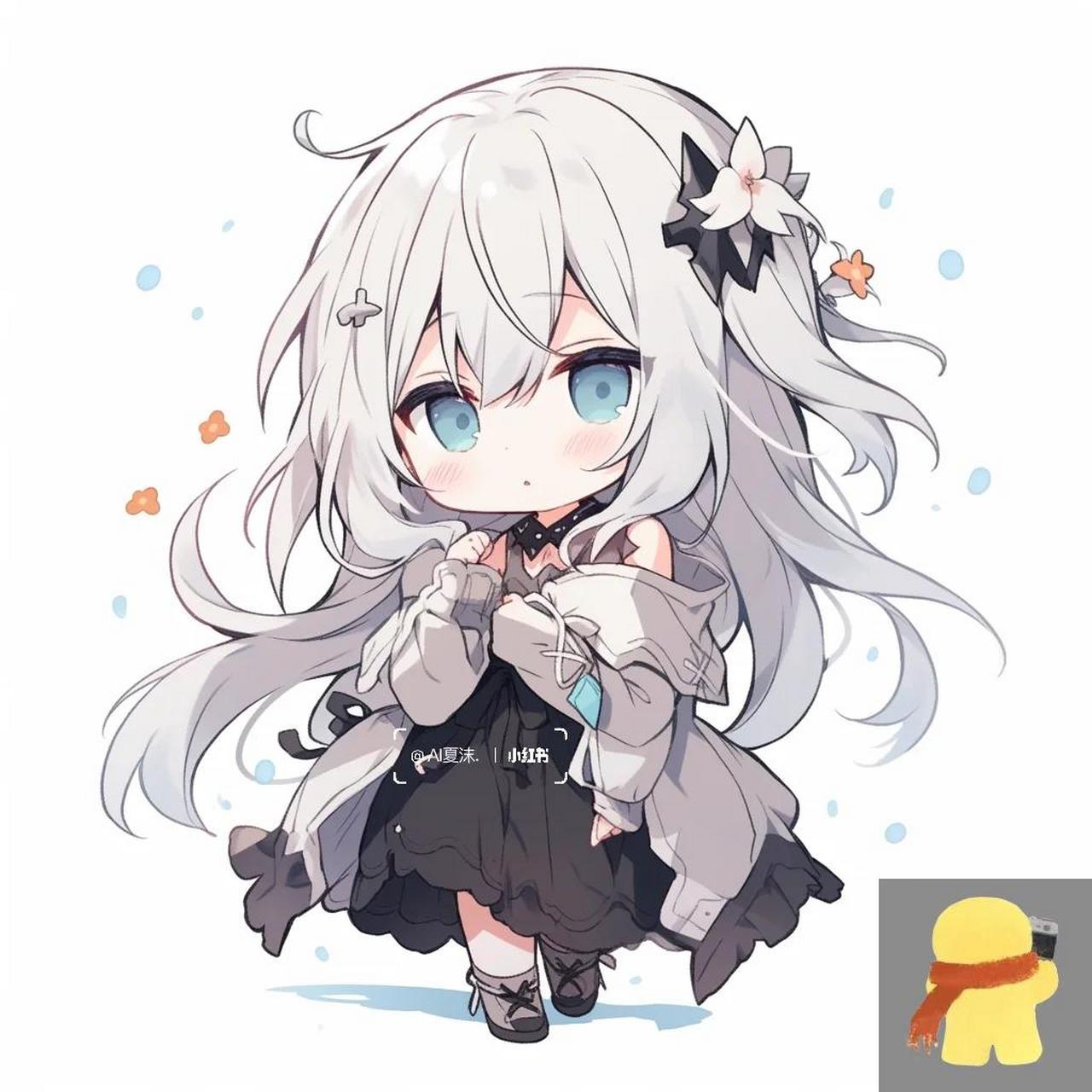 绘画素材|q版人设立绘 不建议直接拿走用 需要微调修改 喜欢自截