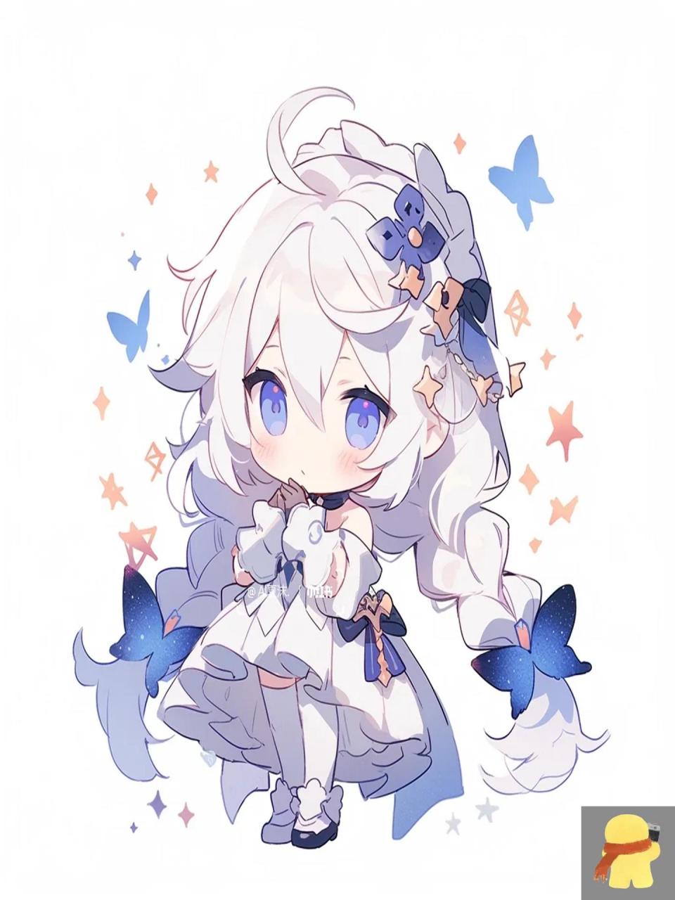 绘画素材|q版人设立绘 不建议直接拿走用 需要微调修改 喜欢自截