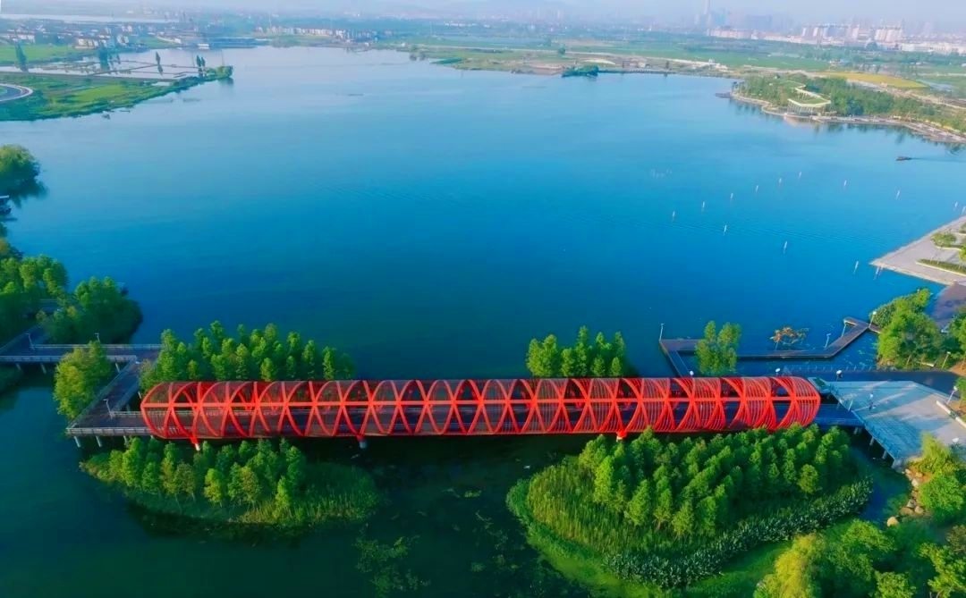 绍兴袍江洋泾湖公园:自然与人文的和谐乐章