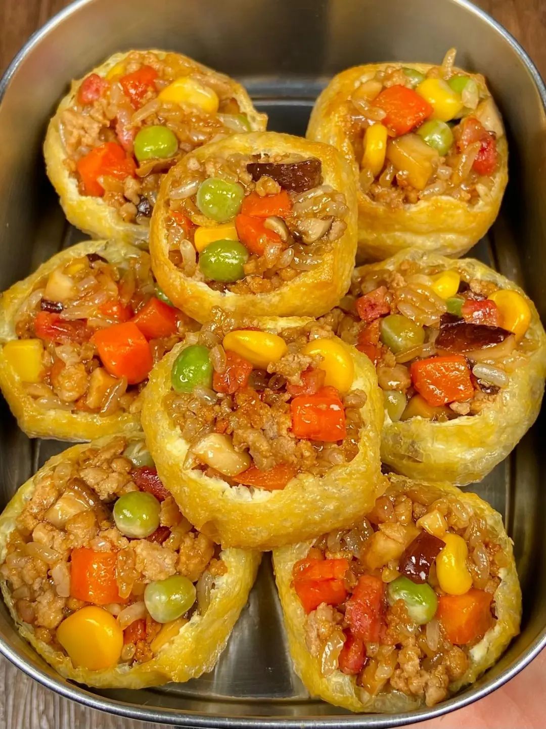 糯米酿豆腐泡,一道独特美味的佳肴