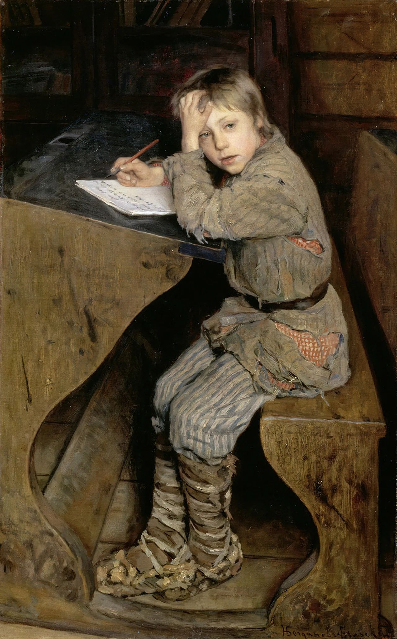 贫困而珍贵的童年—列宾的学生 尼古拉·博格丹诺夫