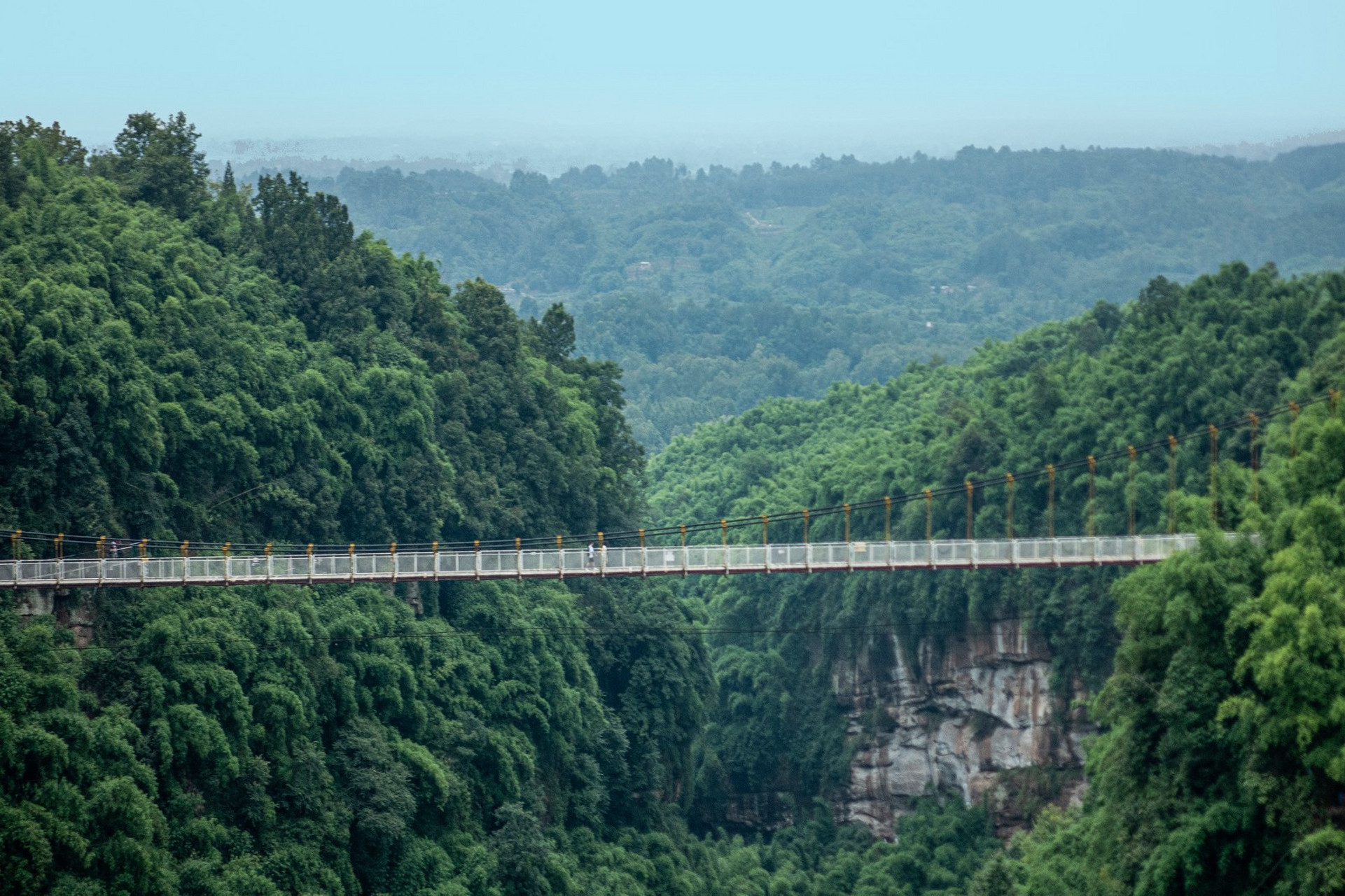 川西竹海景区位于成都市邛崃市平乐镇,景区内竹林茂密,峡谷幽深.