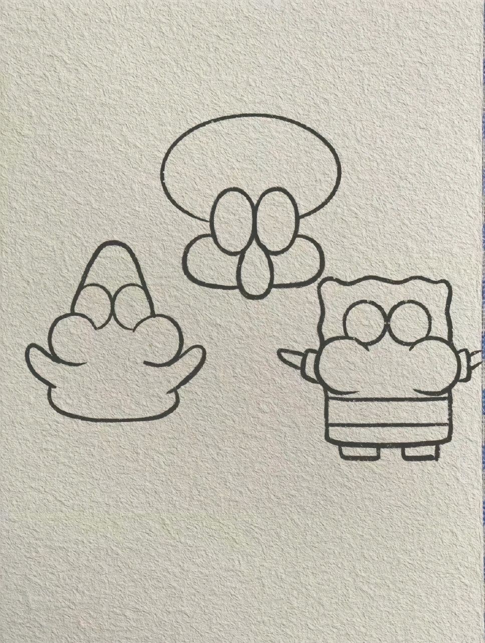 海绵宝宝简笔画 欢迎来到我的简笔画世界!