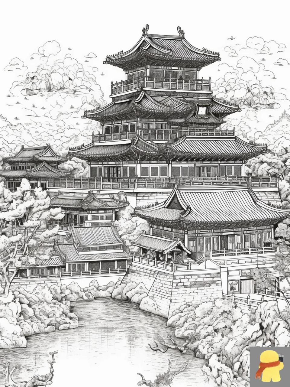 线描下的中国古建筑(二)