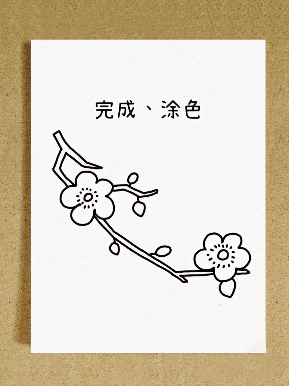 梅花简笔画 今天我们来学习如何画一朵美丽的梅花吧!