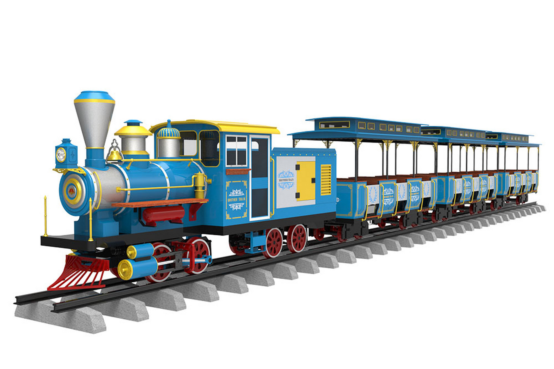 观光有轨小火车在旅游景点中备受青睐,具有艺术气息,地域特色及环保