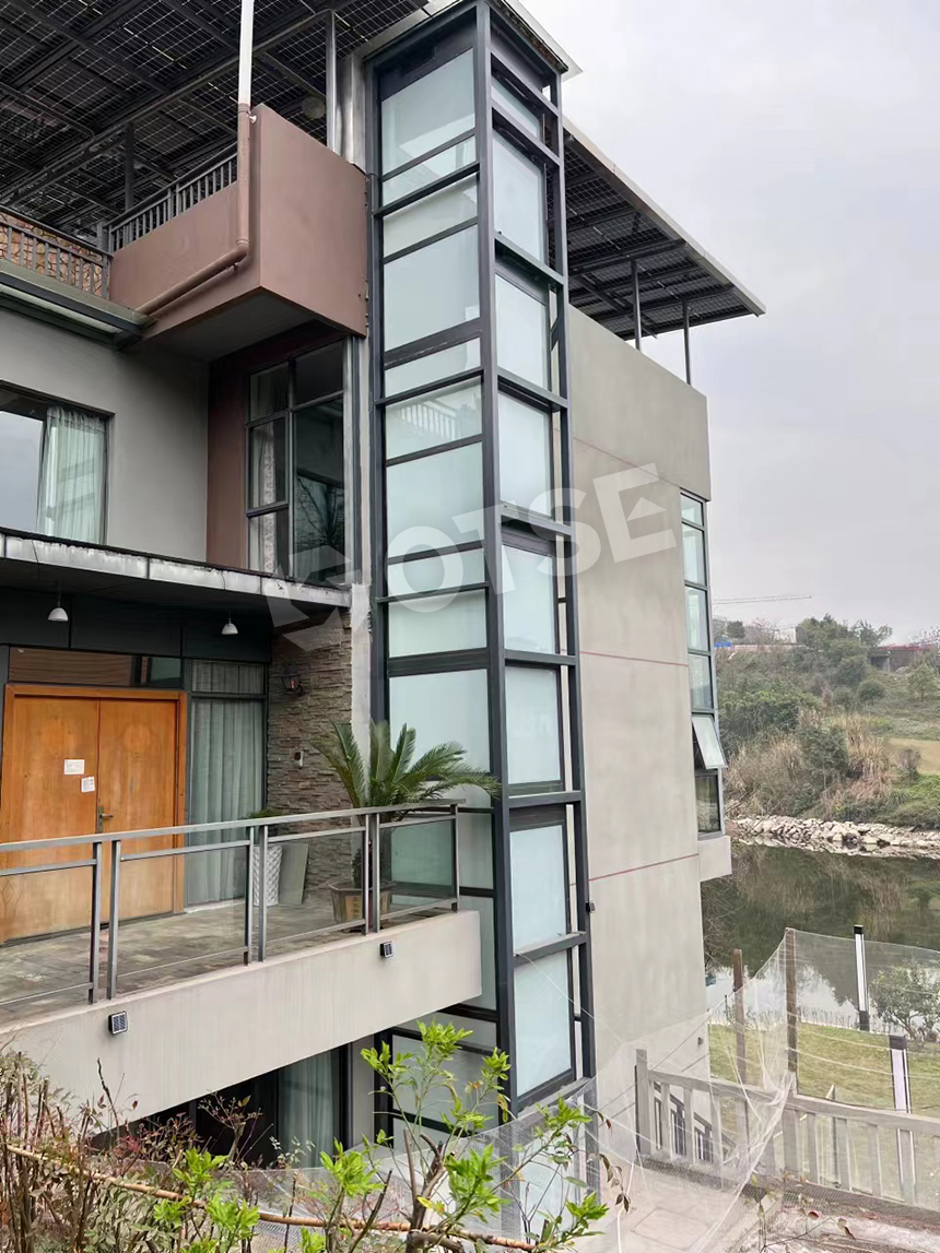 农村自建房想要安装室外的家用电梯要怎么安装?