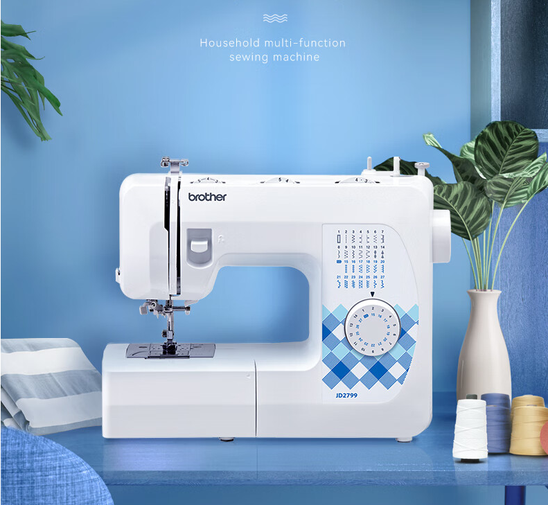 兄弟迷你缝纫机jd2799:满足缝纫需求,27种线迹任你选择