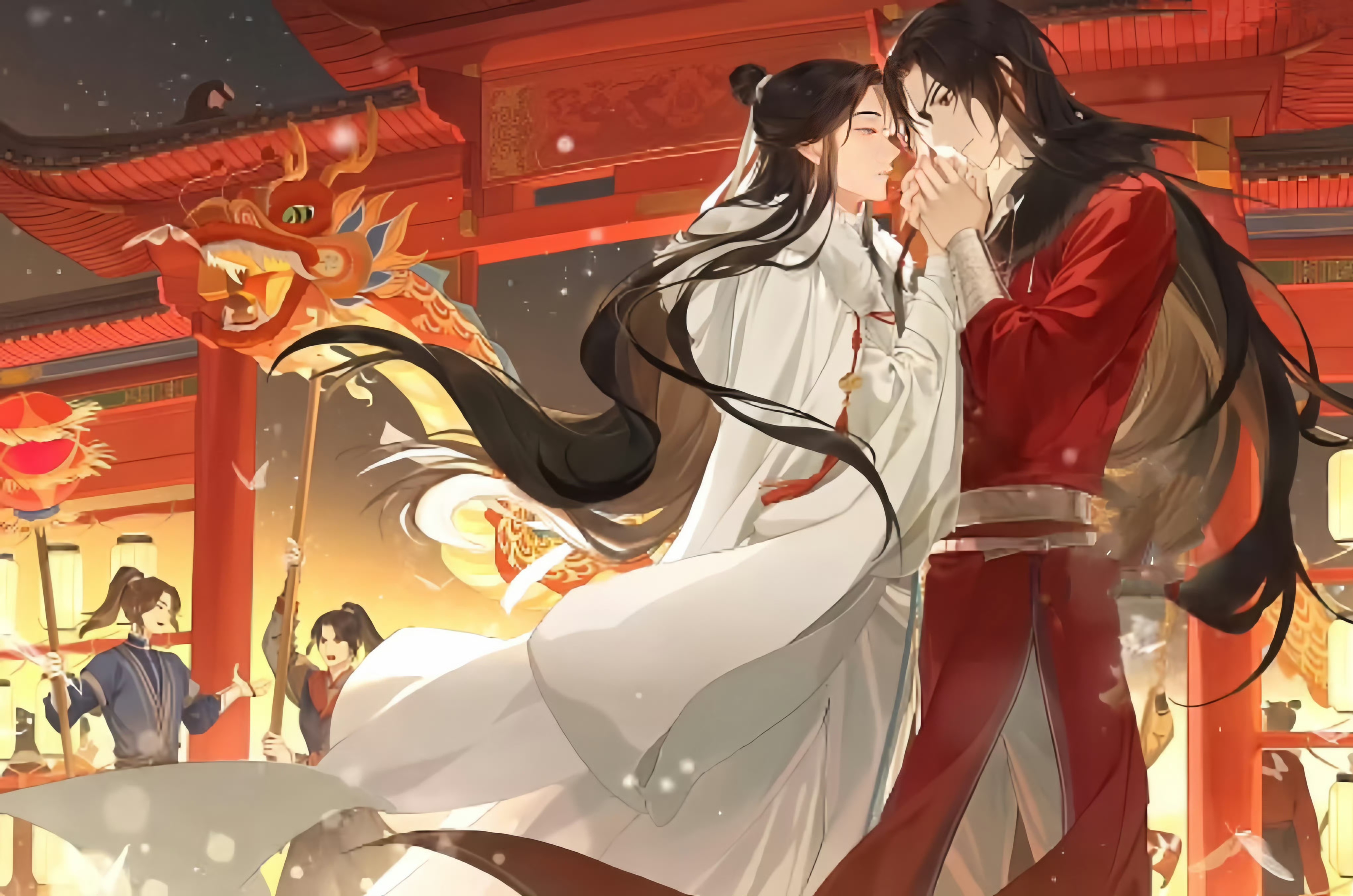 天官赐福# 轮流睁开眼偷看,这就是小情侣之间的默契吗?
