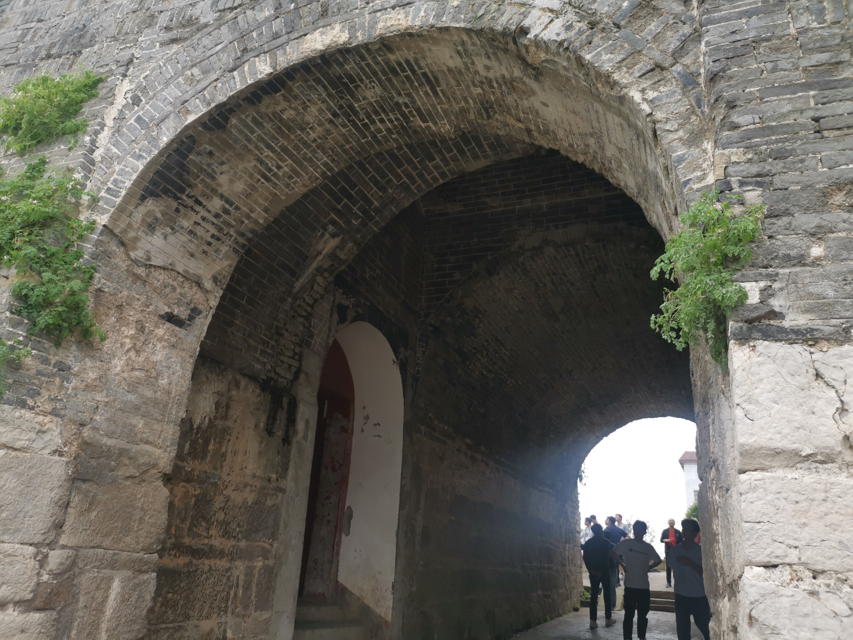 蕲州古城如今只剩下雄武门,高高耸立在山头之上,墙上长满了杂草,古韵