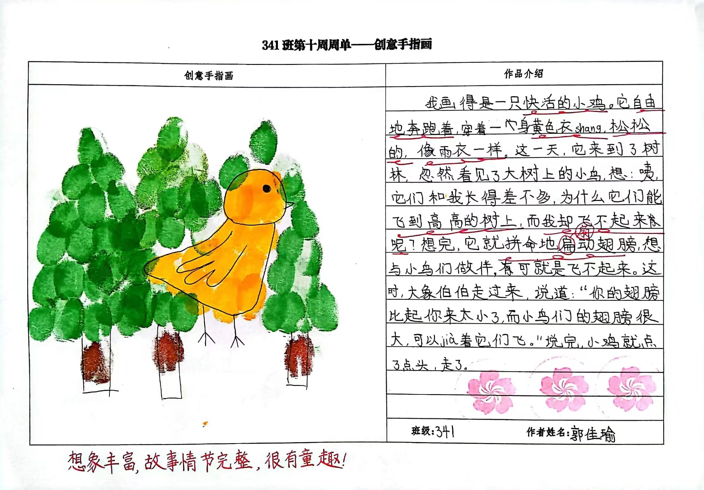 「创新作业」创意手指画1