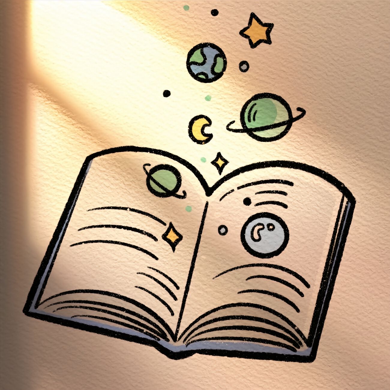 书简笔画 书本也能简笔画!跟着我,一笔一划教你画出可爱的书本