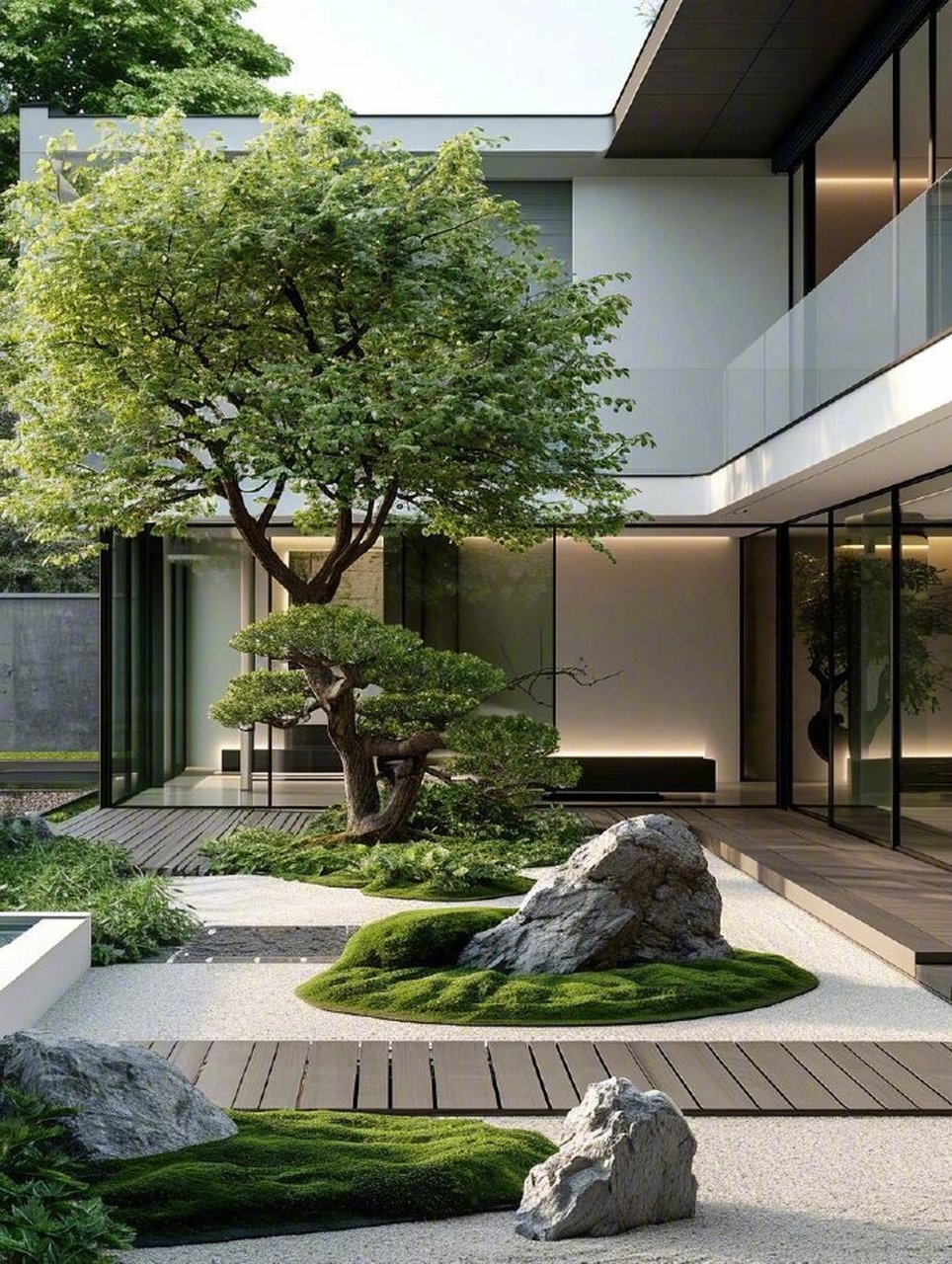 禅意小院,一物一景皆波若. 676767#新中式庭院# #庭院设计
