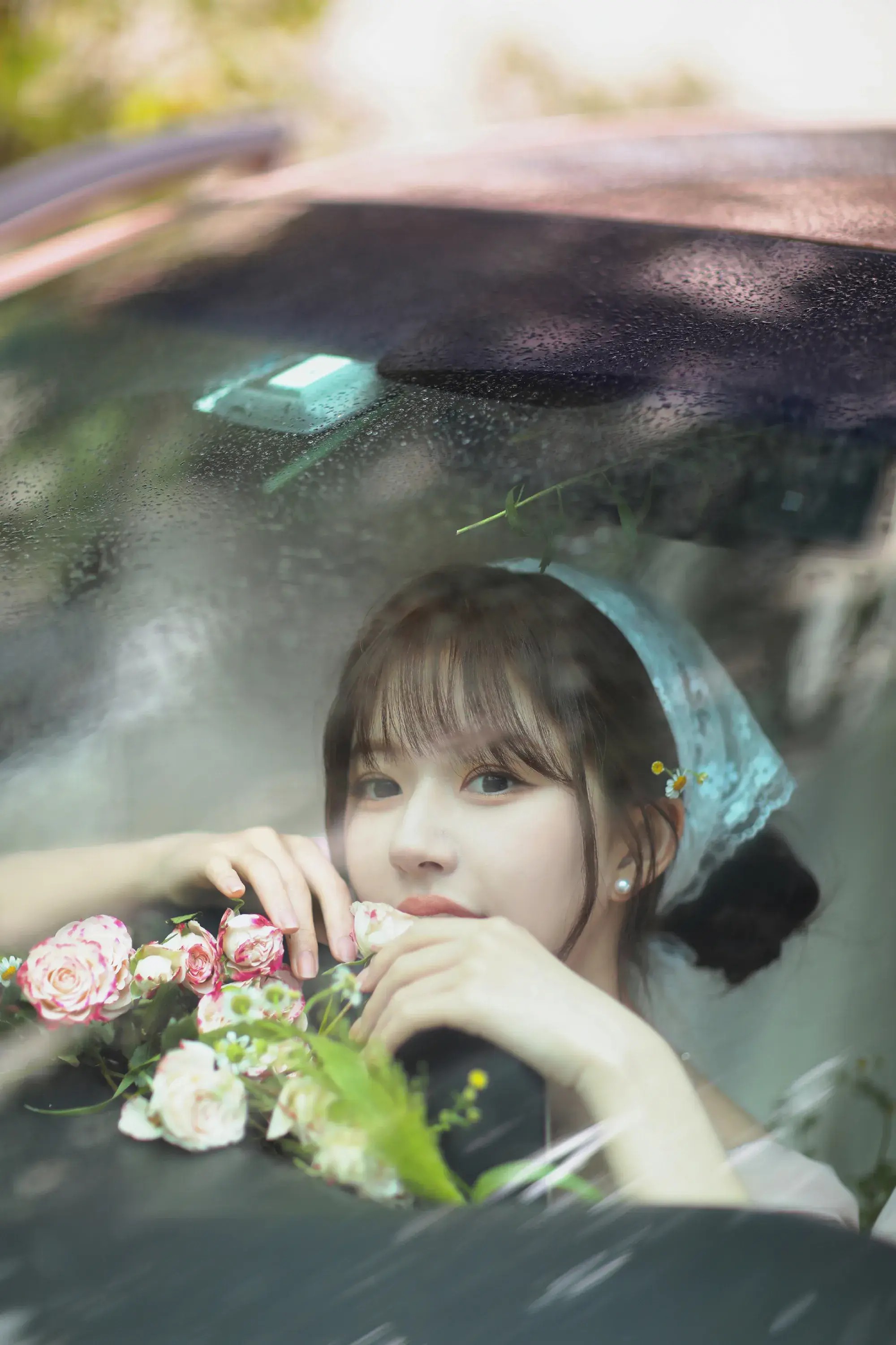 春日暖阳,赵露思森系唯美大片,甜美治愈人心