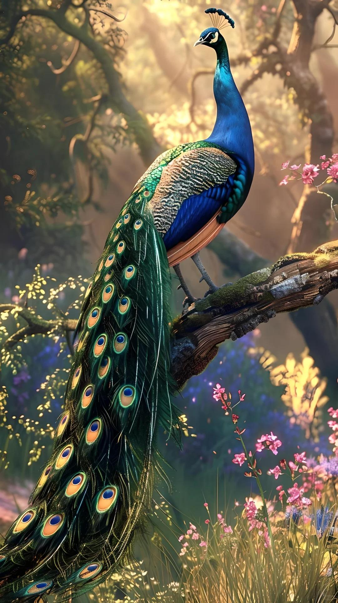 壁纸分享,漂亮的孔雀手机壁纸