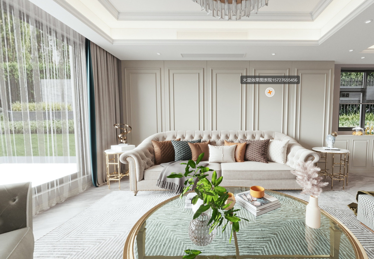 临沂百纳易筑装饰:中海熙园109平法式简约风效果图