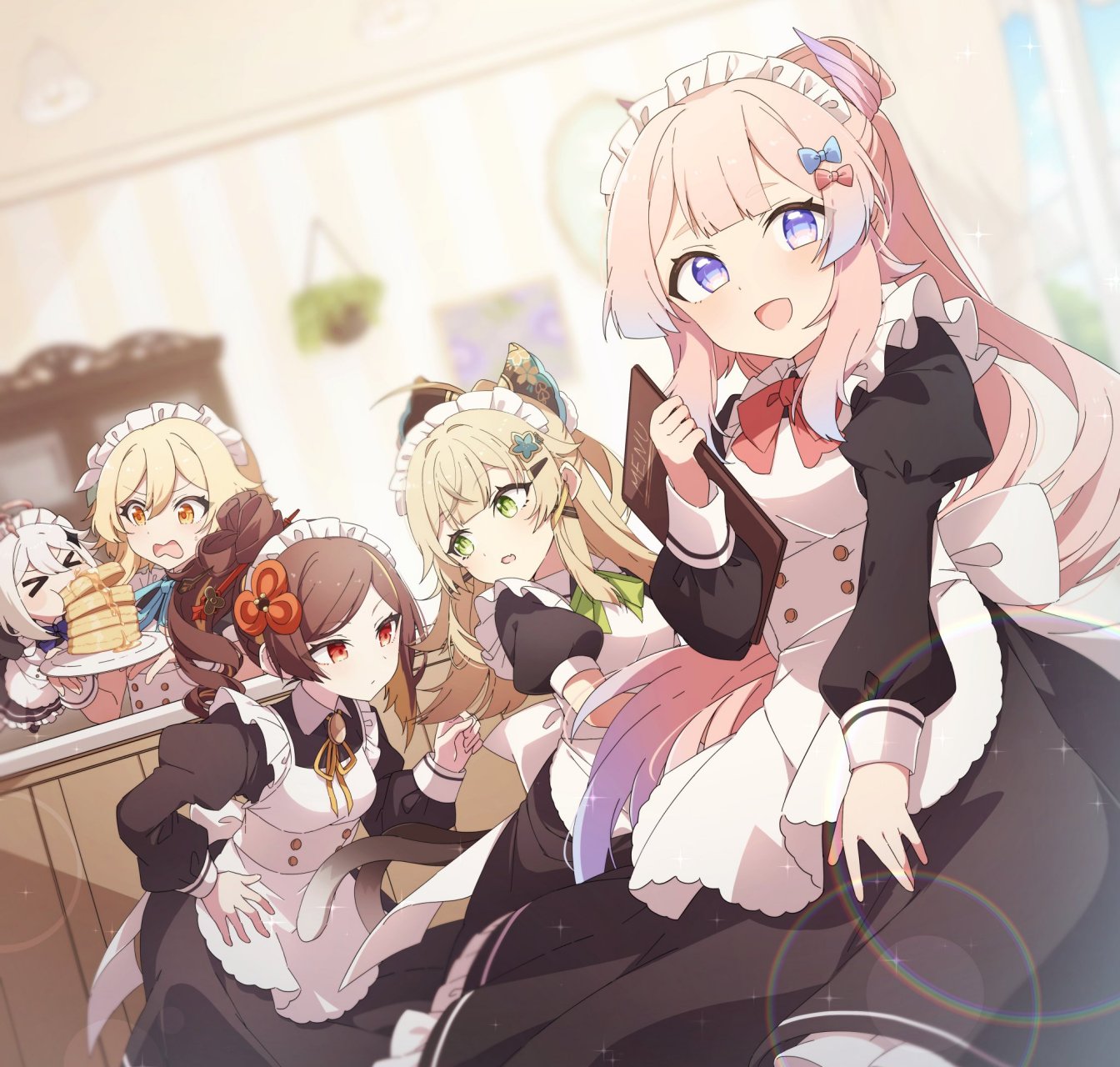 原神# 这家女仆咖啡厅,看起来蛮不错的[期待] twi:@nghbr