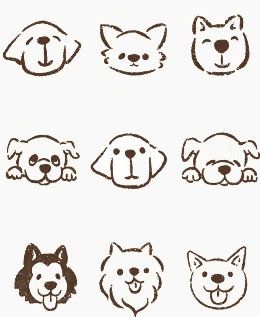 今天咱们来画一只忠诚的小狗吧!