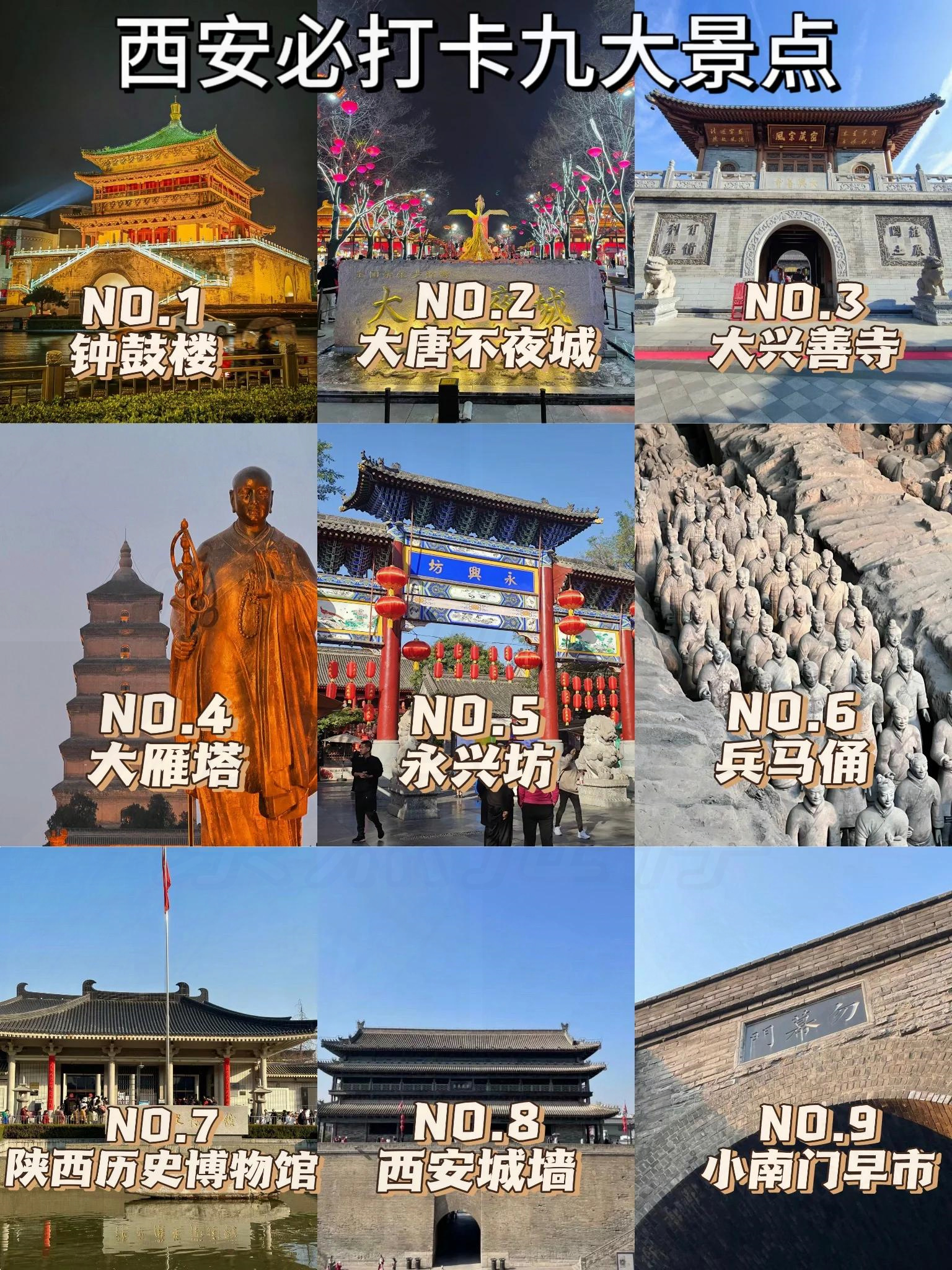 西安旅游攻略必去景点  首先