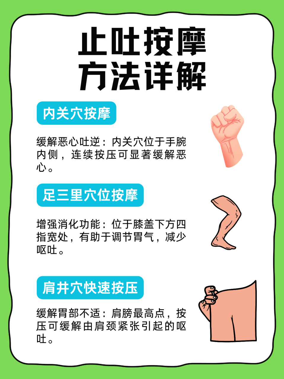 快速有效的按摩小技巧⭕最近门诊有不少患者反映经常感到恶心想吐