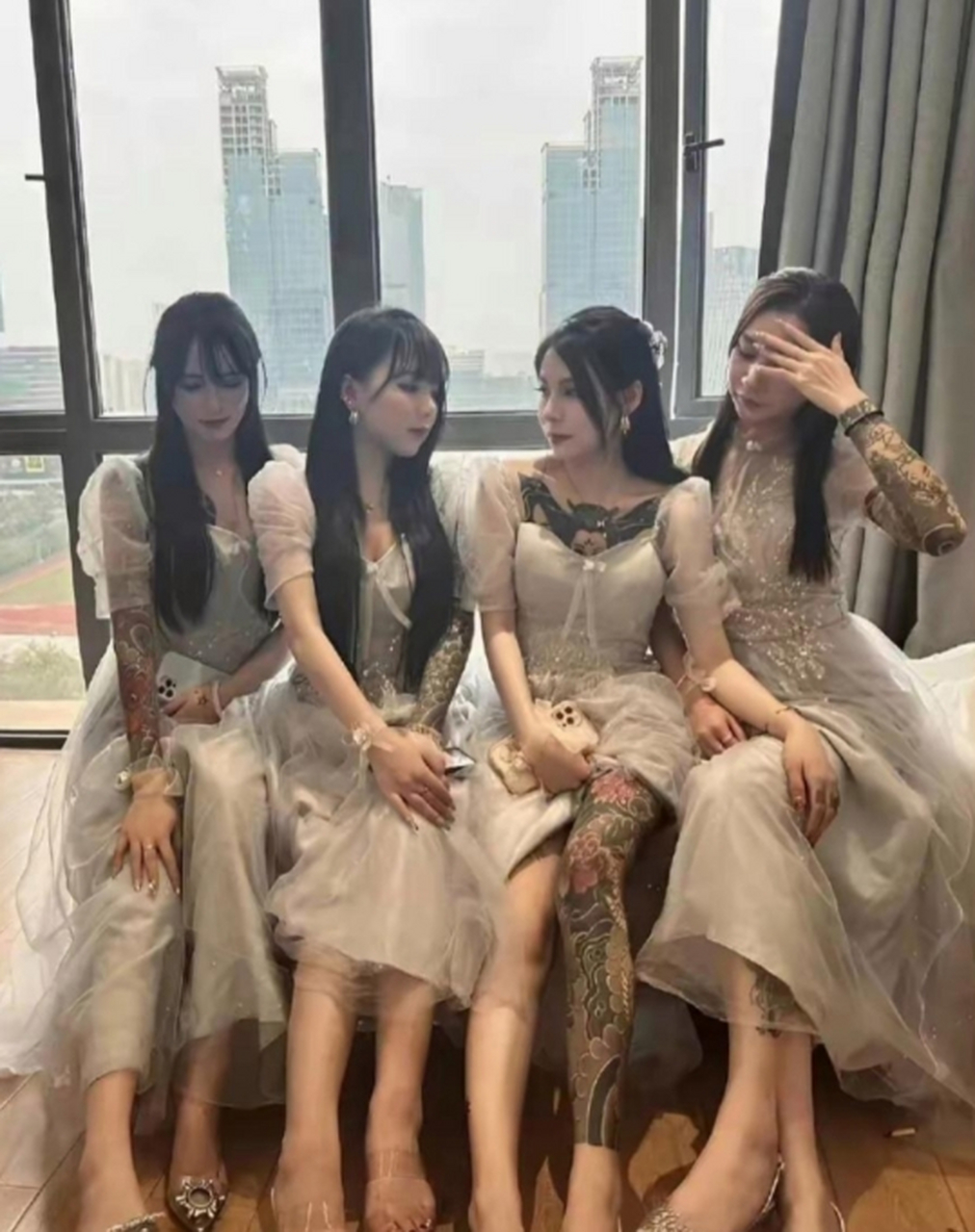 这是最强伴娘团,应该不过分吧!