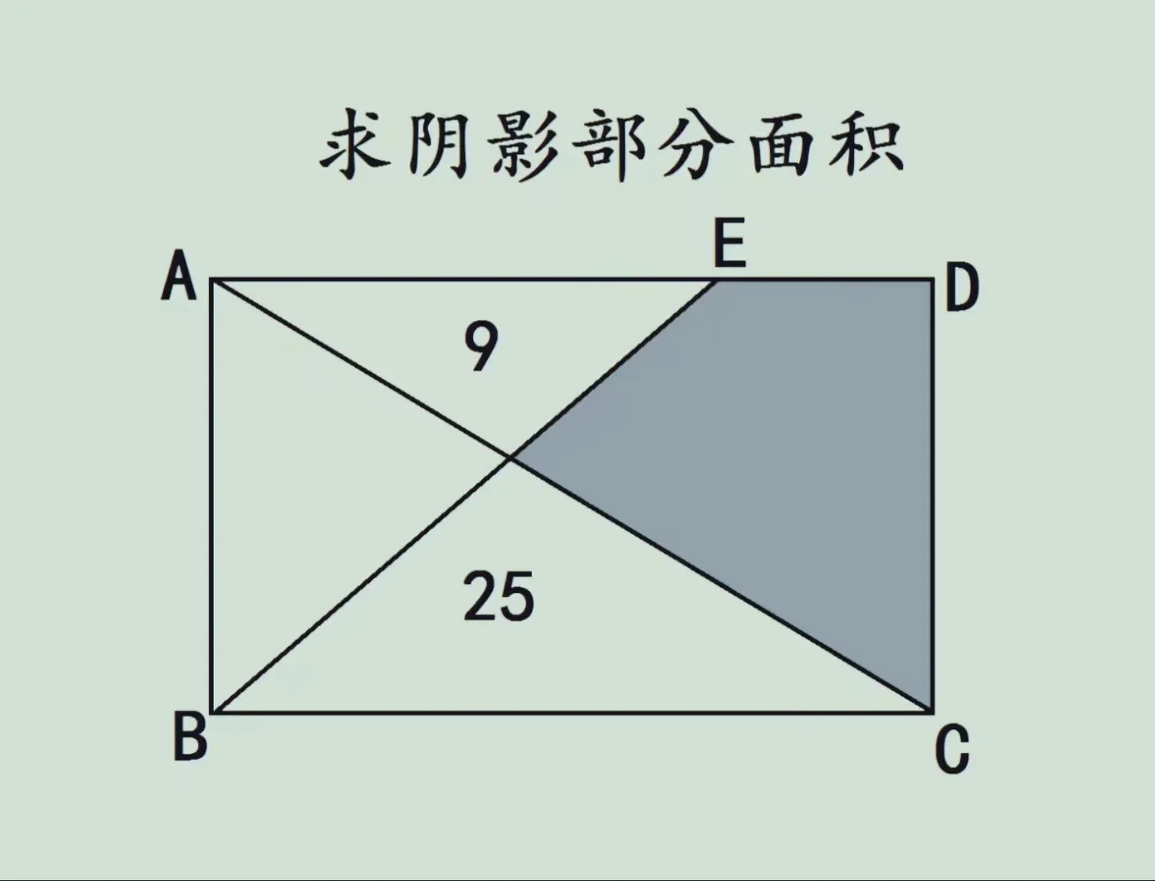 长方形平分4份图解图片