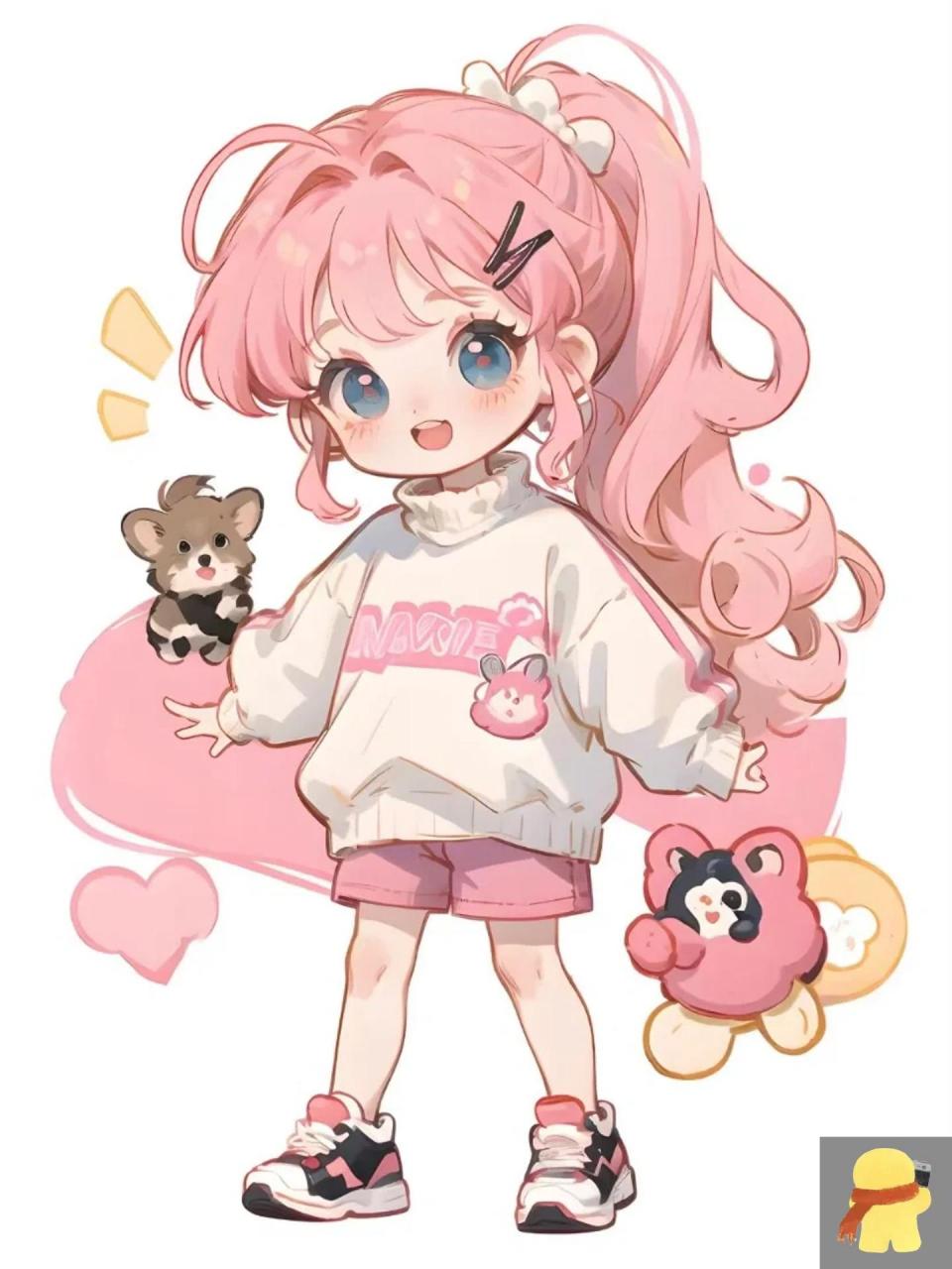 q版人物 超级喜欢的一组动漫,晚点试试临摹[飞吻r]