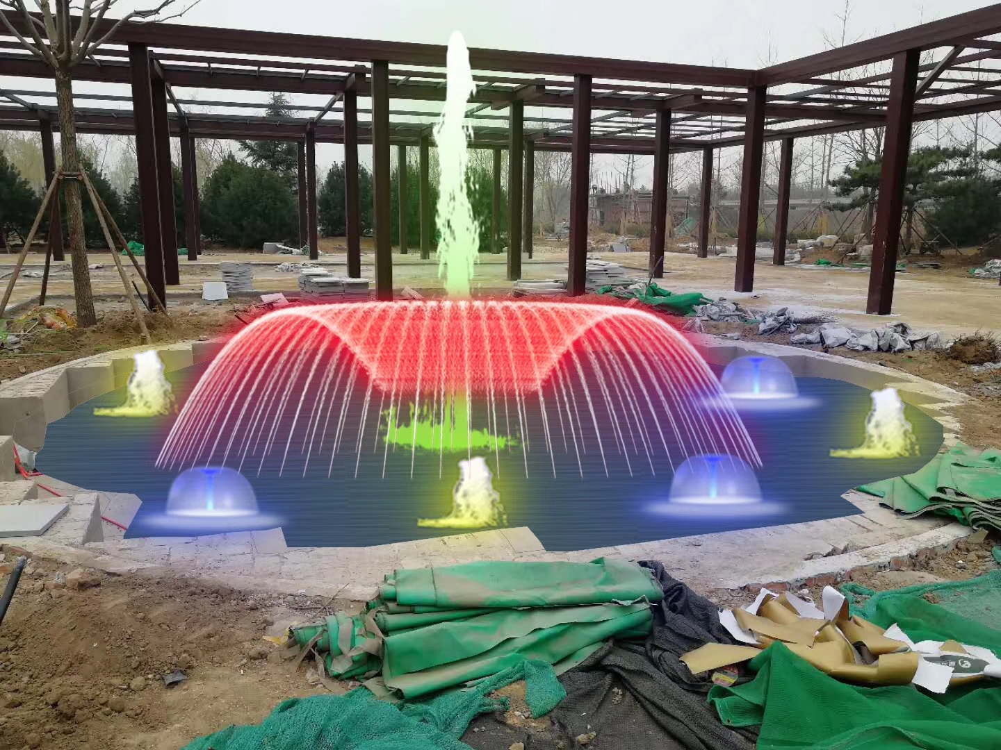 音乐喷泉广场喷泉旱地喷泉漂浮灯光秀喷泉厂家