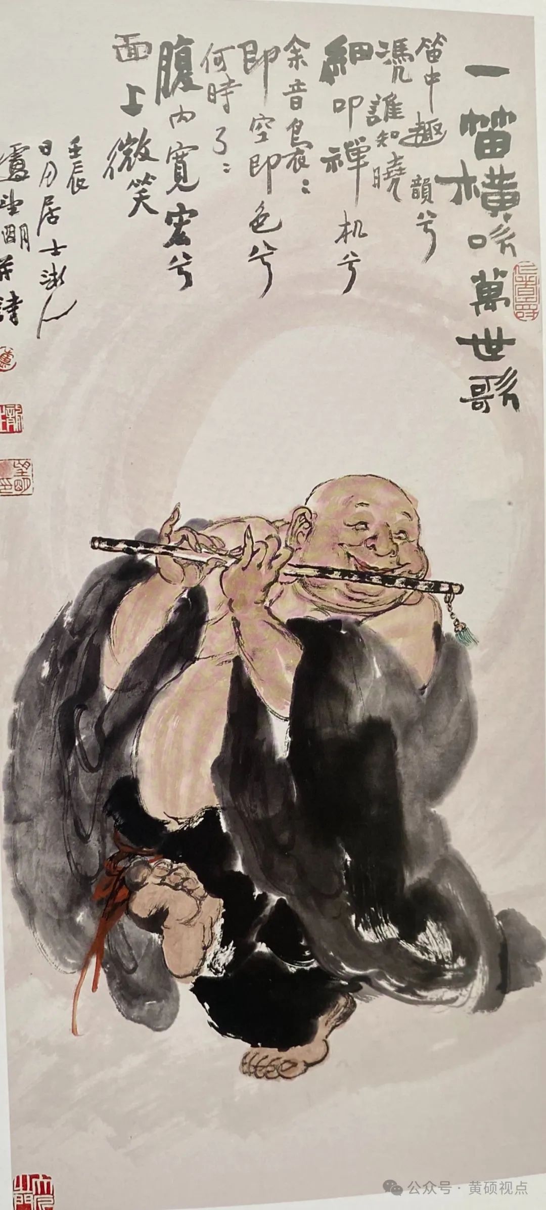 圆融佛学禅义于心,居高望远善缘众生,——佛禅画家卢望明