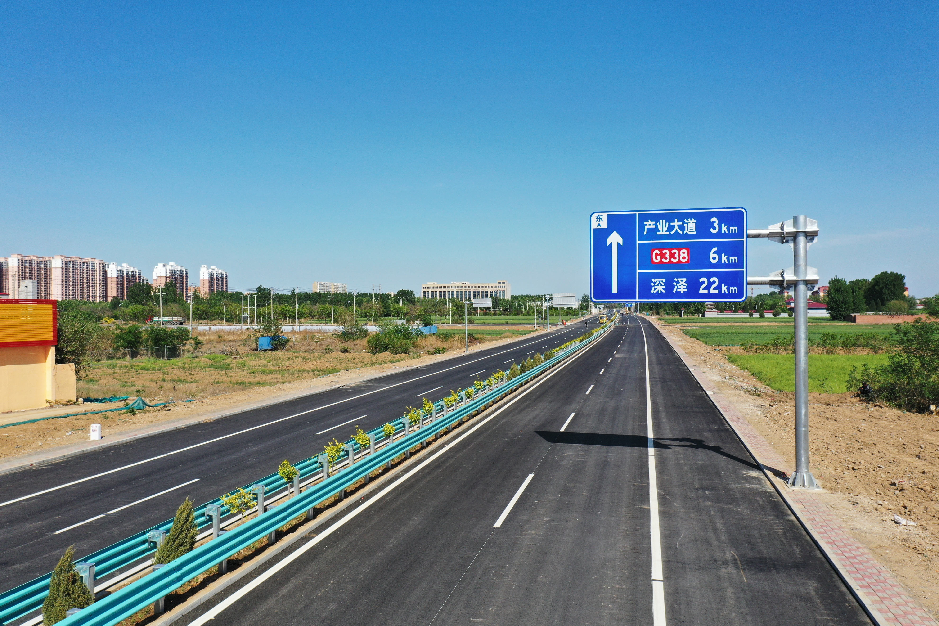 国道g338无极县绕城改建工程今日通车