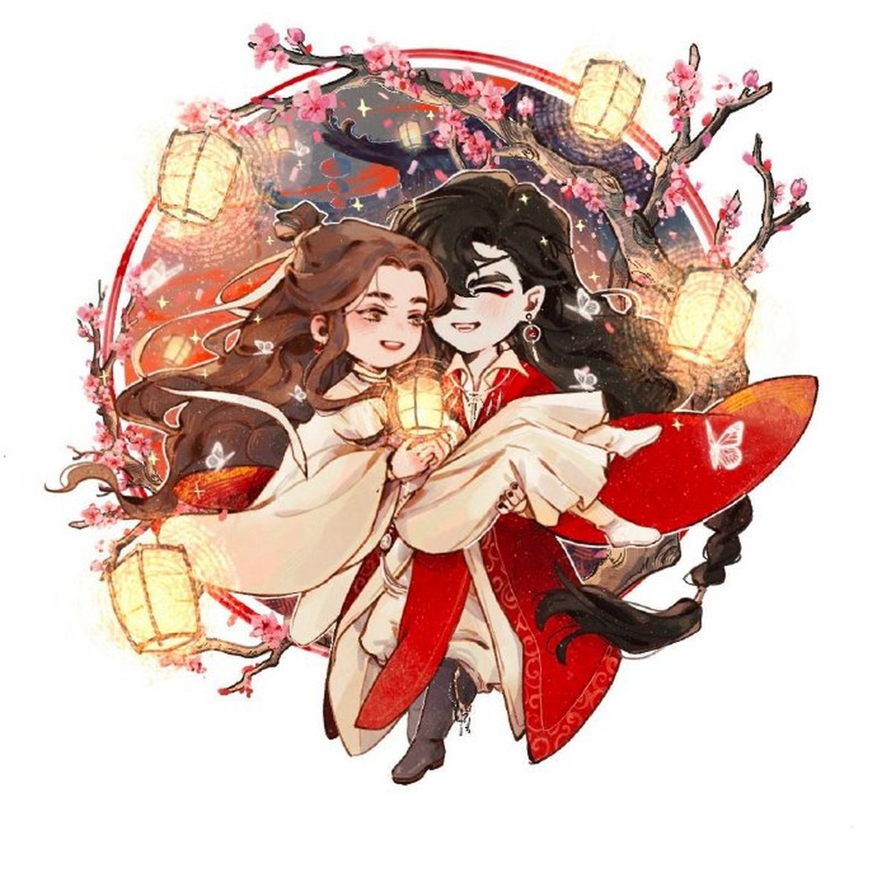 q版花怜,可可爱爱 twi:raccun7 #天官赐福