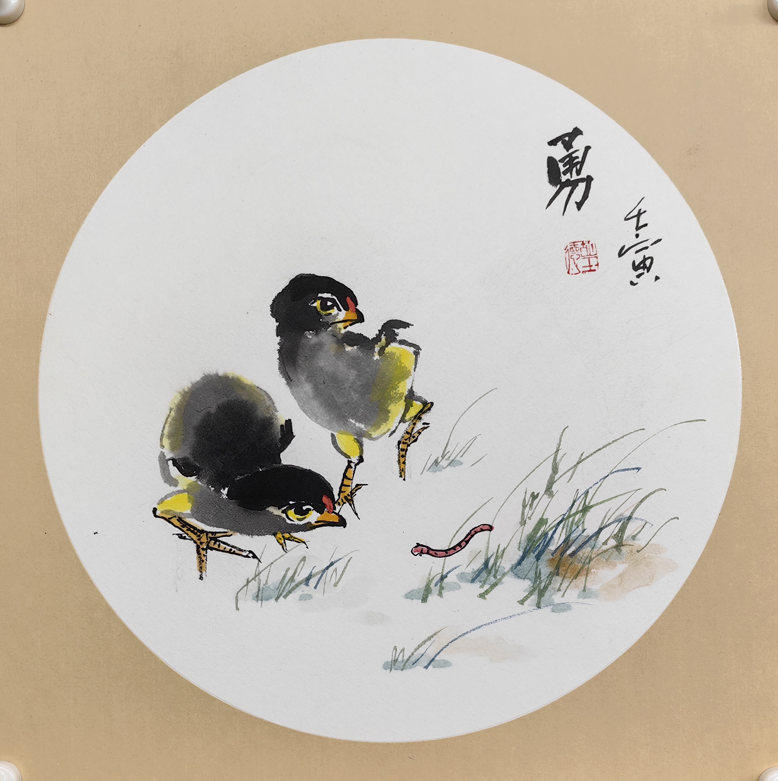 小鸡国画(小写意 及兼工带写)作品合集