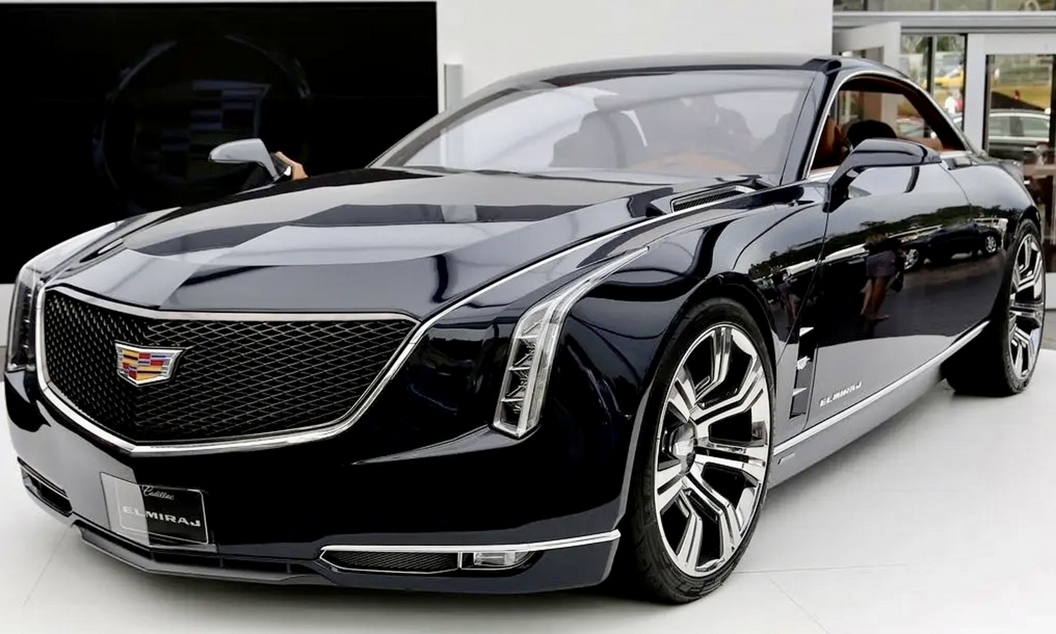 这是人世间最美的一款双开门轿跑,凯迪拉克elmiraj,外观线条大气优雅!