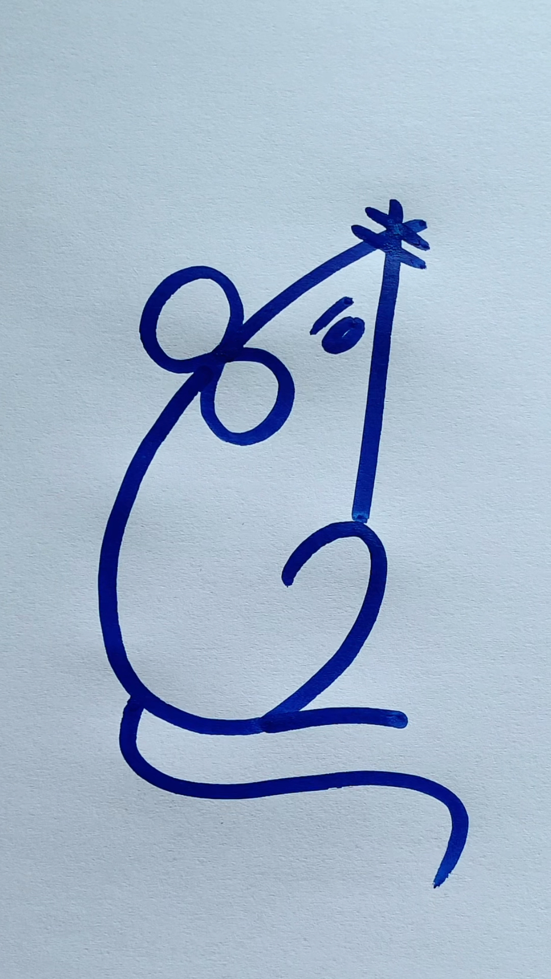 数字画小老鼠,一学就会