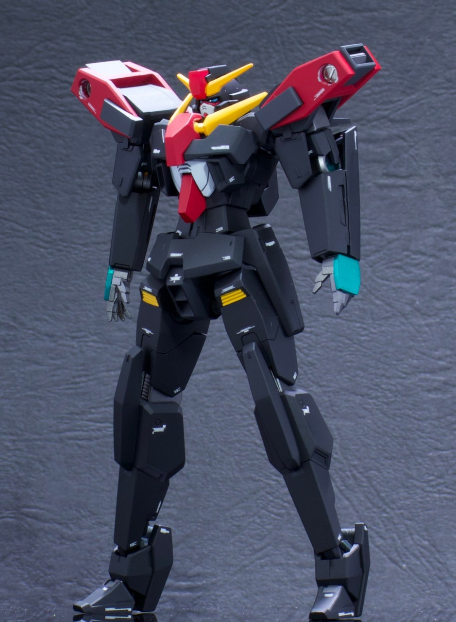 模型欣赏:机动战士高达00 hg炽天使高达3g,出自同名动画外传作品,该机