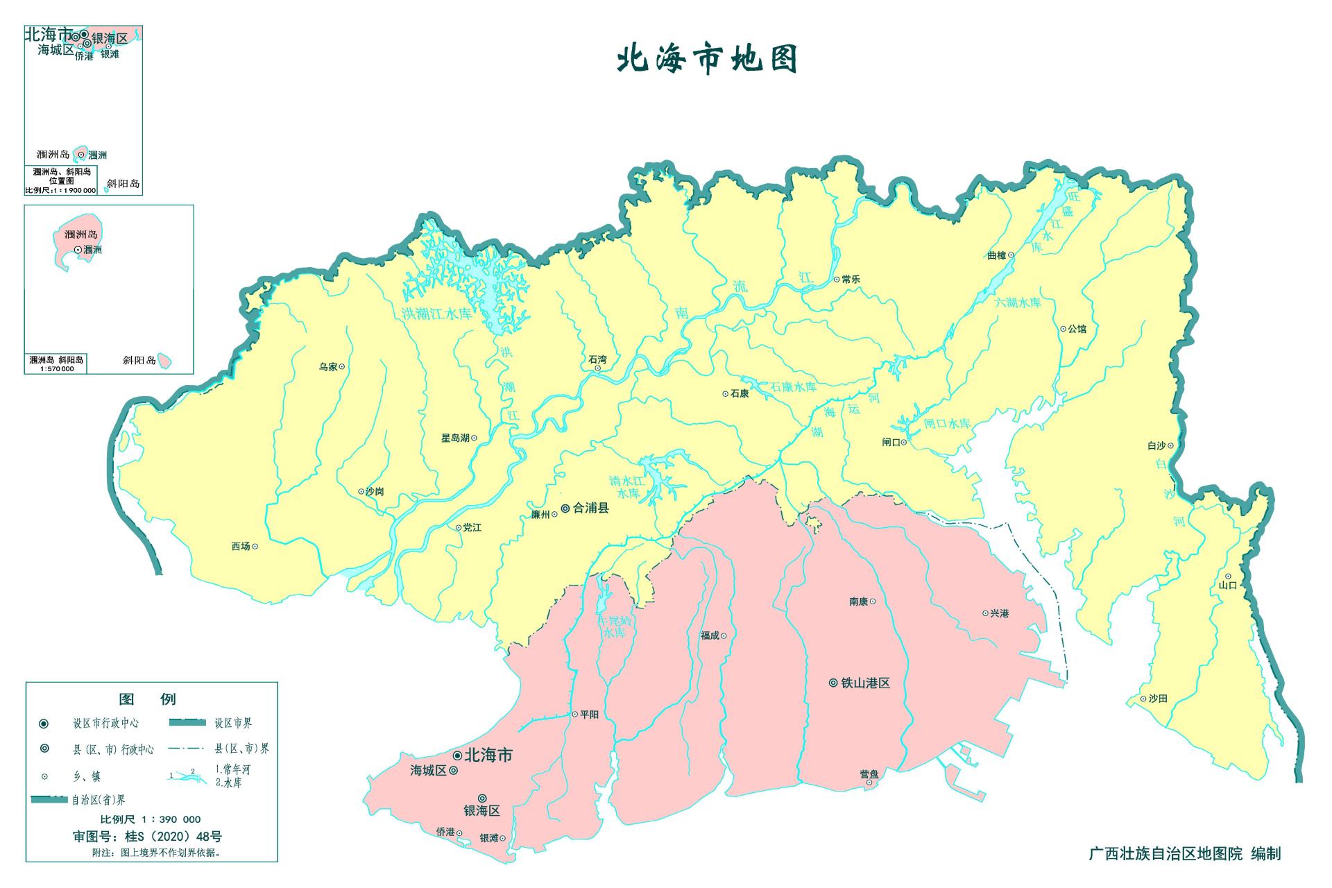 广西北海市各行政区辖区面积排行榜  1,合浦县,辖区面积2380平方千米