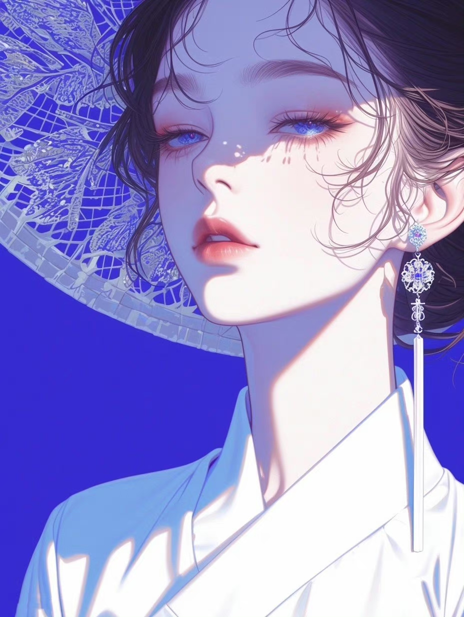 我还蛮喜欢这种风格的手绘插画美人头像的呢?#美丽的插画# #动漫头像