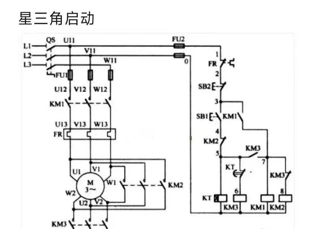 自锁正反转电路图图片