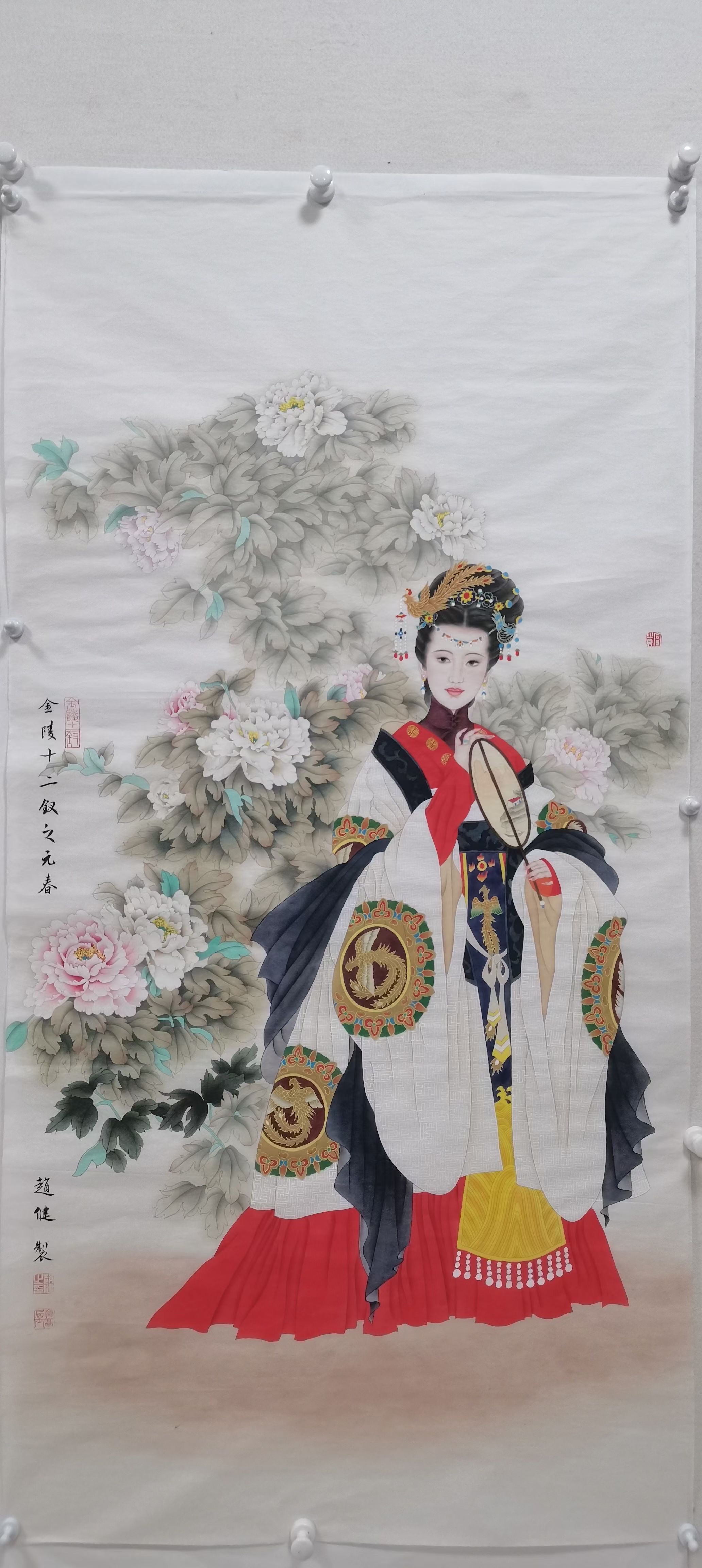 工笔人物赵健老师作品