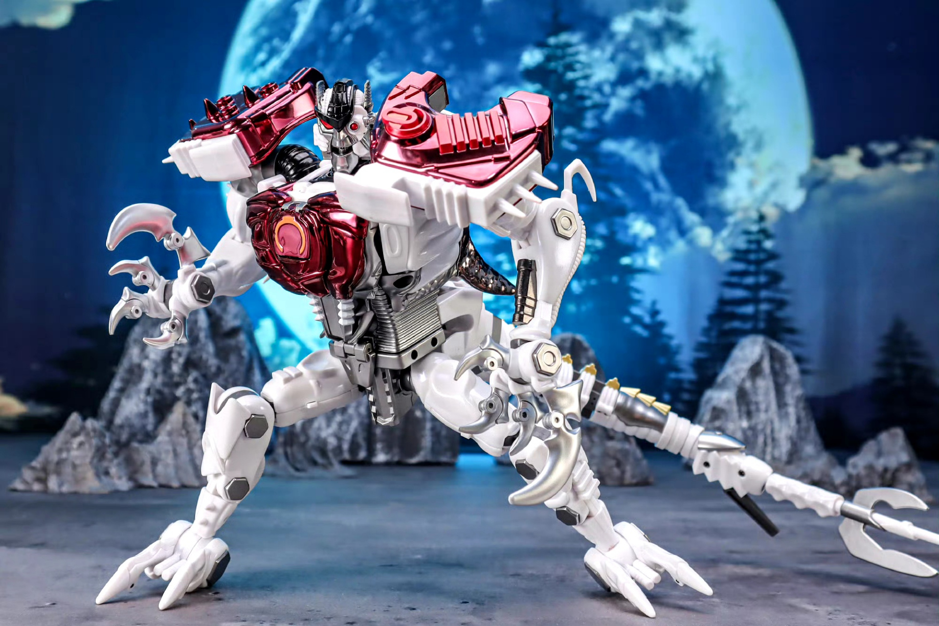 模型欣赏:ta bwm-10 金属变体 恐龙勇士,他是霸王龙利用一个空白原生