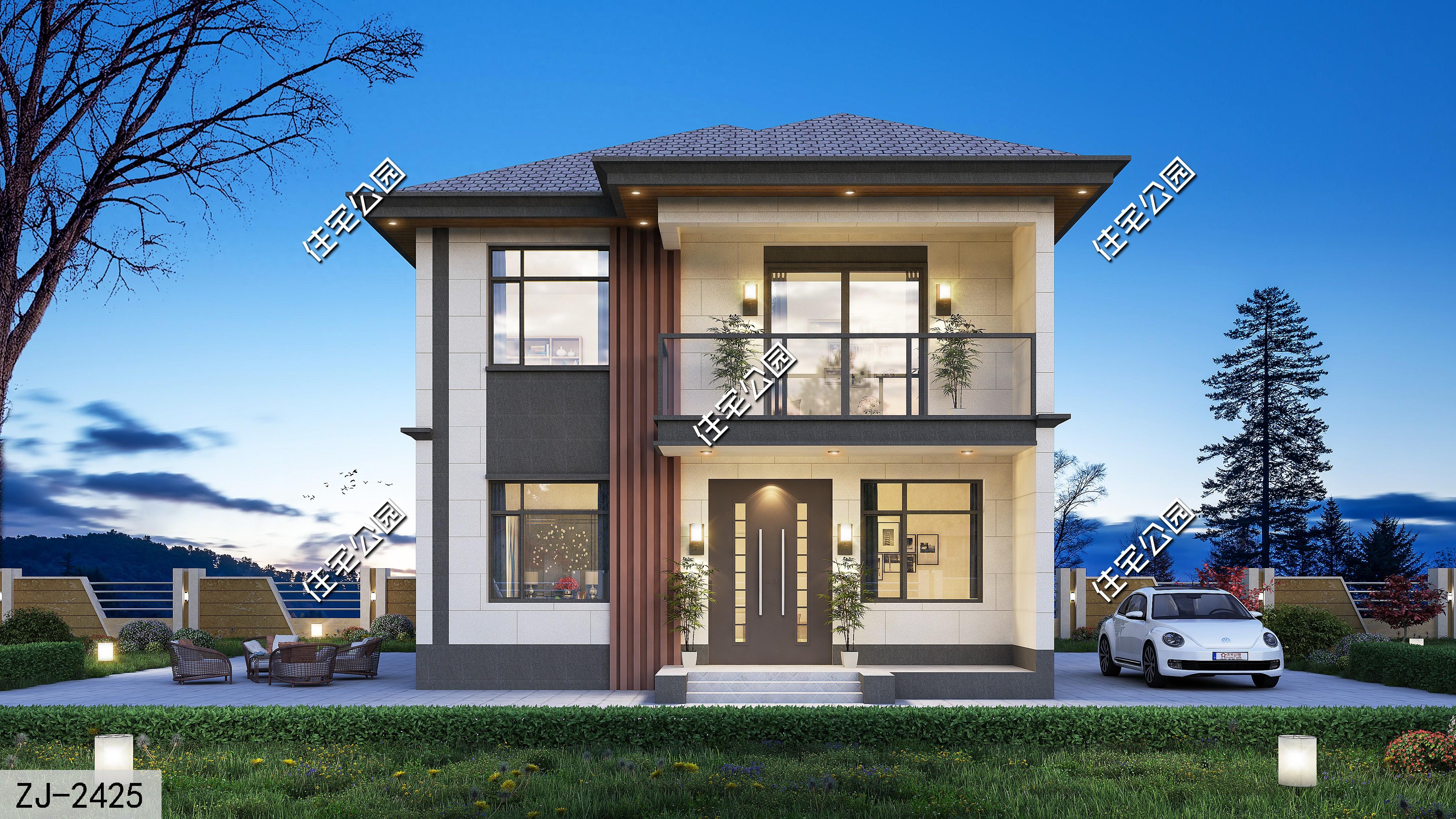 精心设计的小户型别墅,8×10米占地仅94平,带来更舒适的居住体验