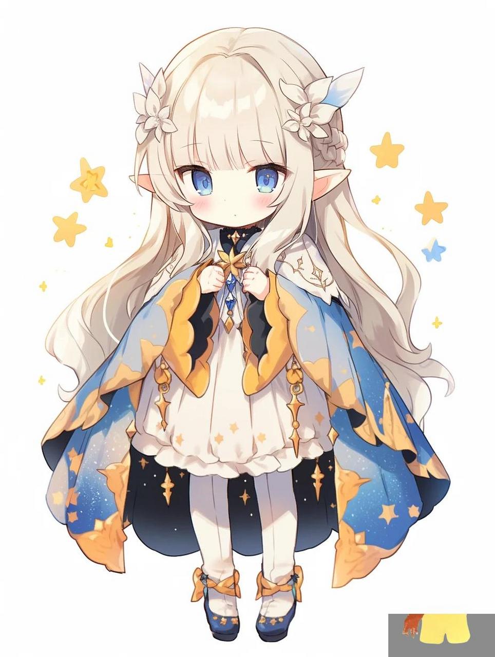 奇怪的角色设计(q版·小精灵)增加了 ai作图,nj生成,私用自取,禁止