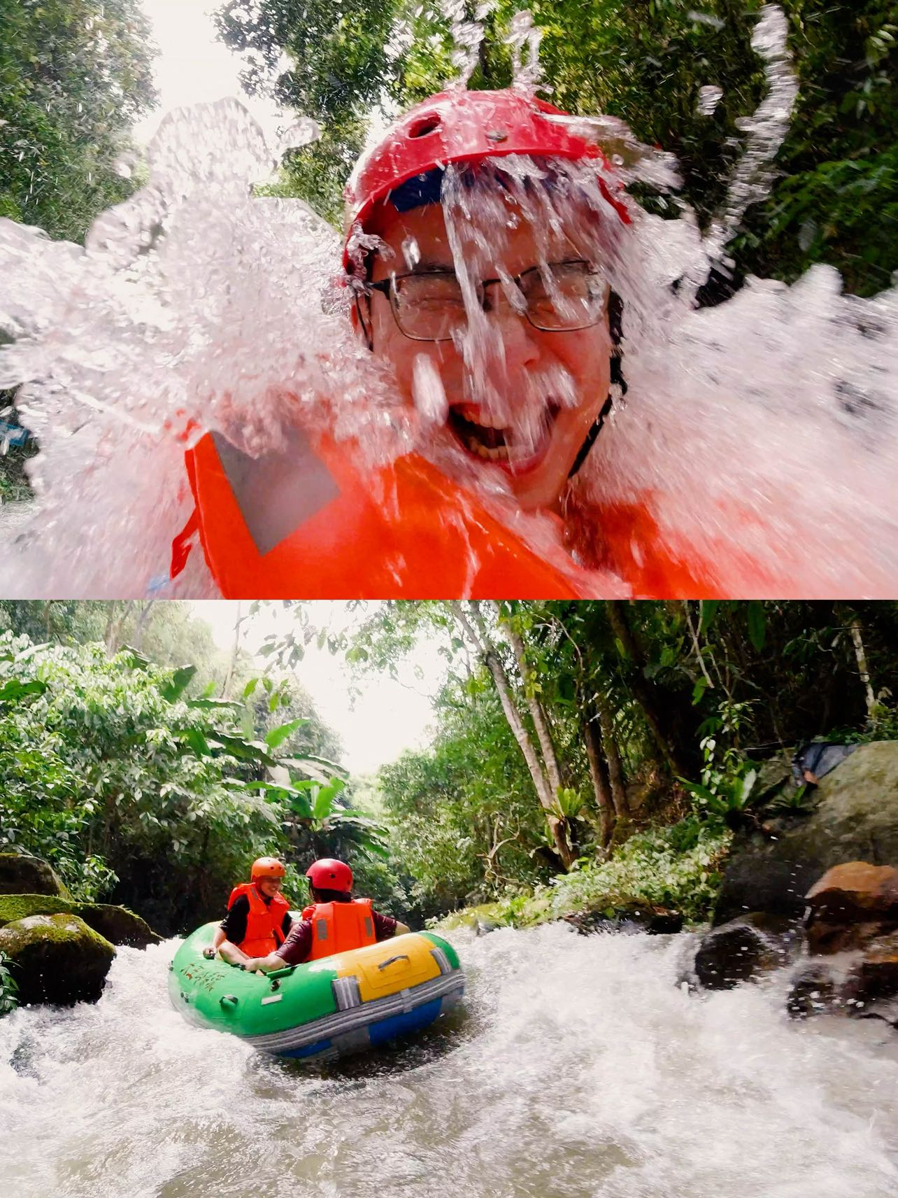 广西漂流好去处5公里的漂程真过瘾  虽然夏日还没