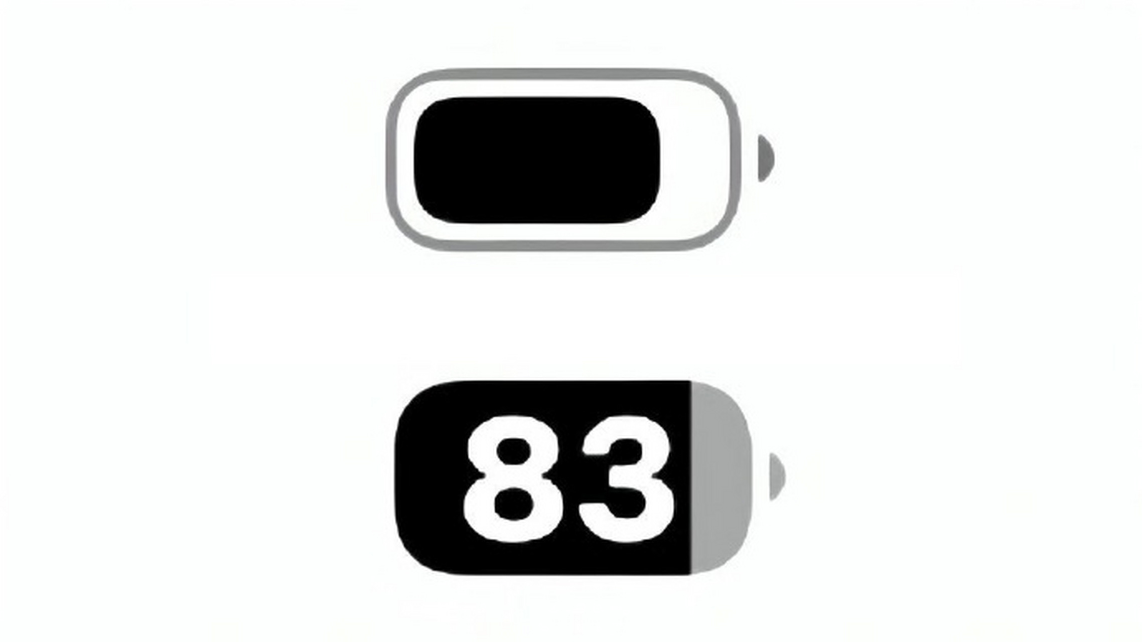 iphone的电池电量显示图标,大家更喜欢设置成哪种?