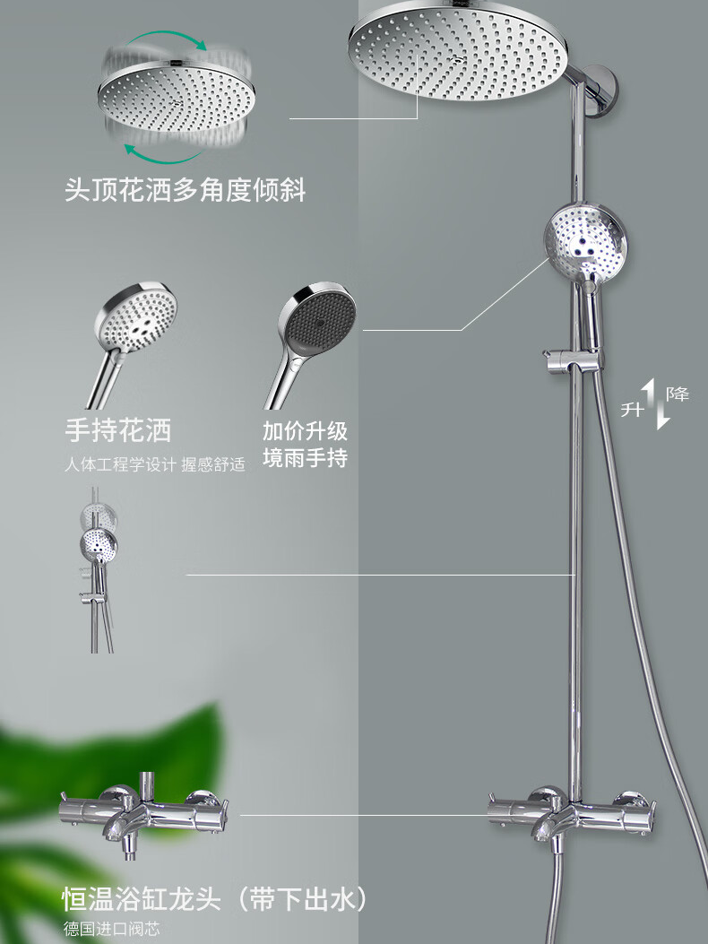 汉斯格雅花洒安装教程图片