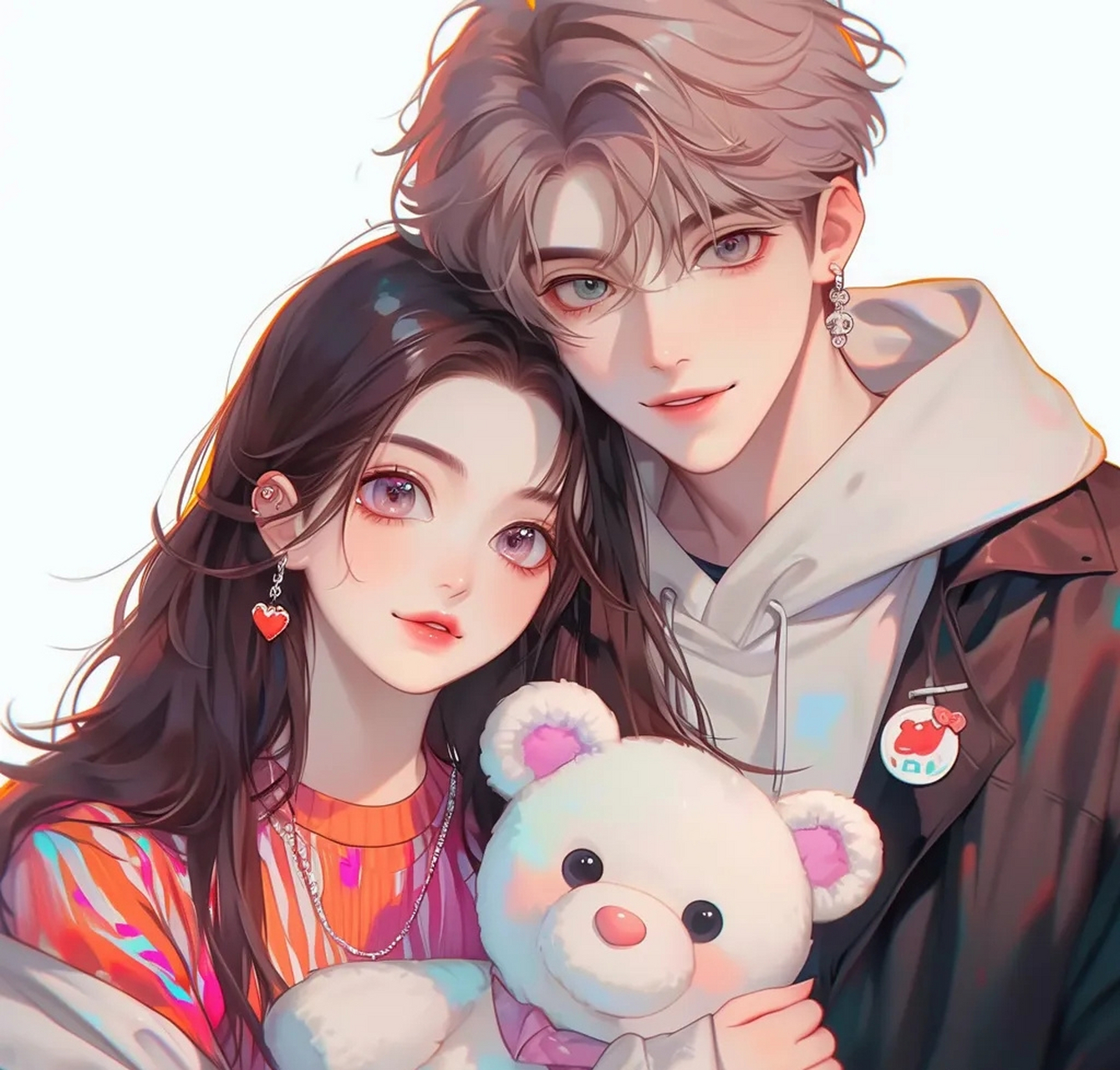 高甜情侣动漫头像 #2024最好的答案