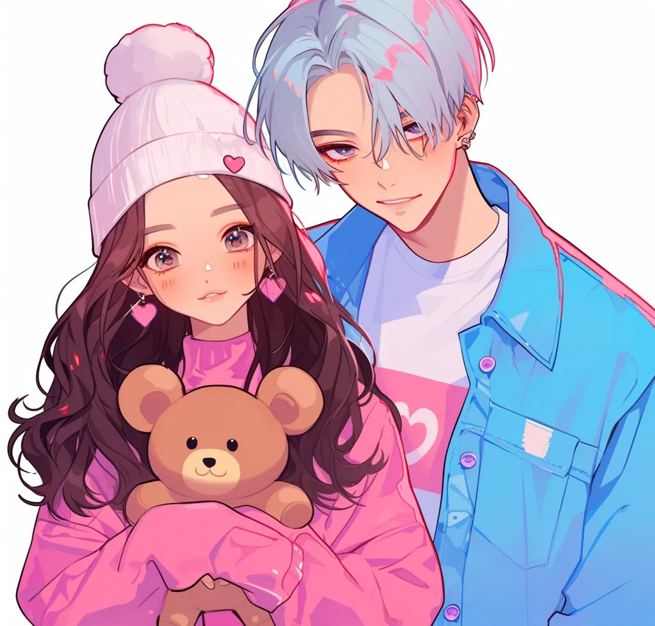 高甜情侣动漫头像 #2024最好的答案