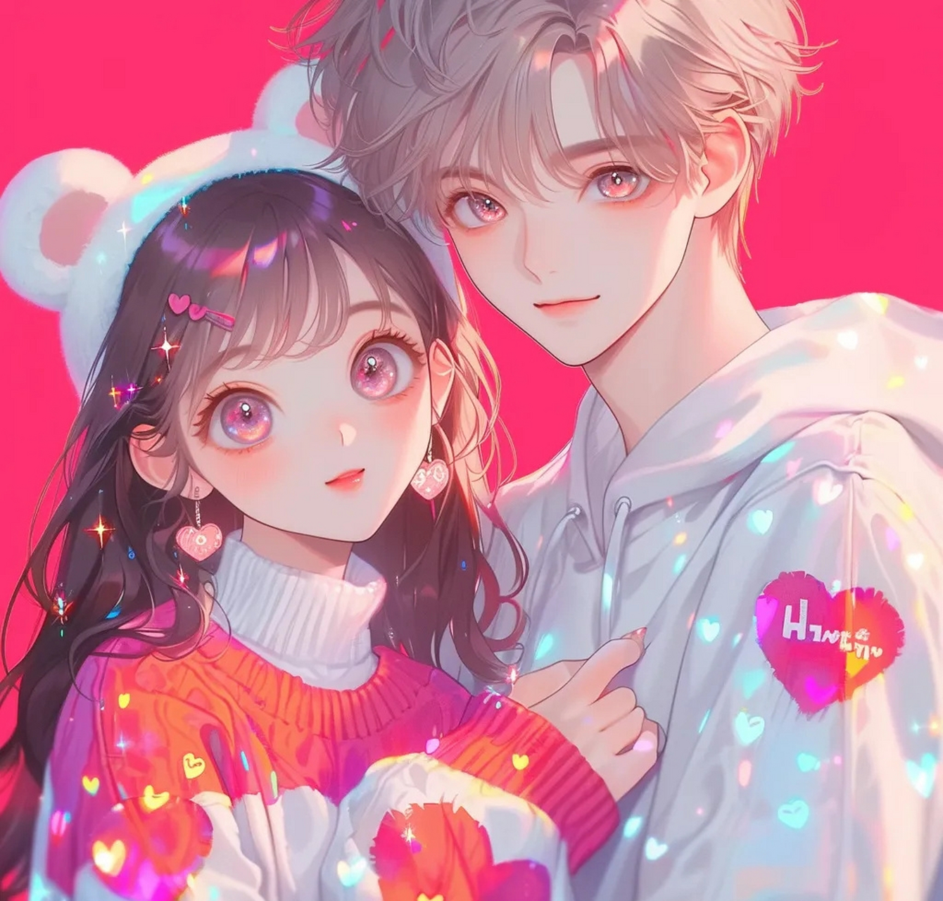 高甜情侣动漫头像 #2024最好的答案