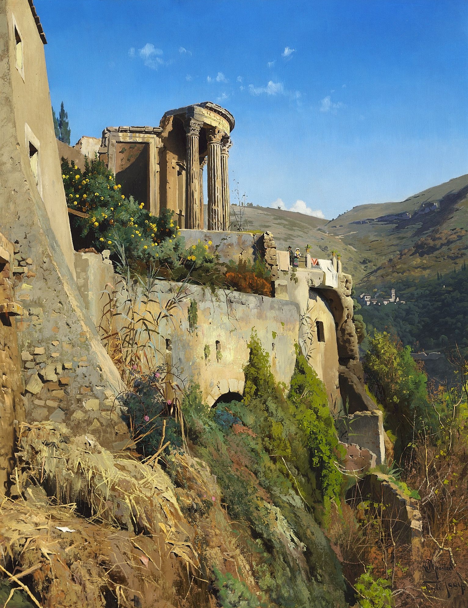 画家peder mork monsted风景绘画作品欣赏,用细腻的色彩描绘了森林