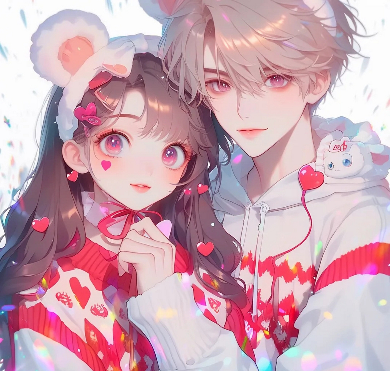 高甜情侣动漫头像 #2024最好的答案
